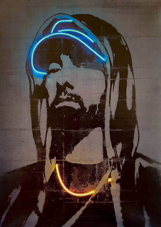 Eminem neon poster